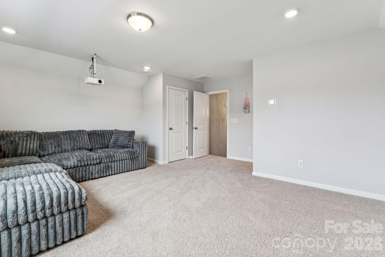 3rd story media room / bedroom 5 option - 8704 Frank Grier Road, Charlotte