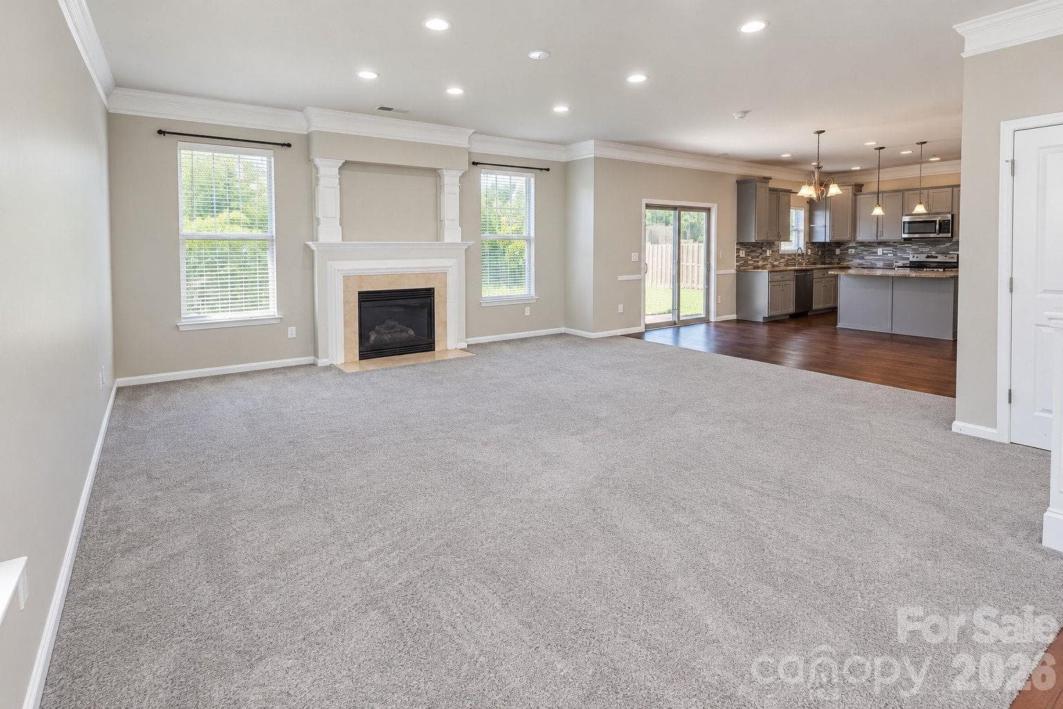 Living room and Kitchen view - 7041 Carnwarth Lane, Indian Land