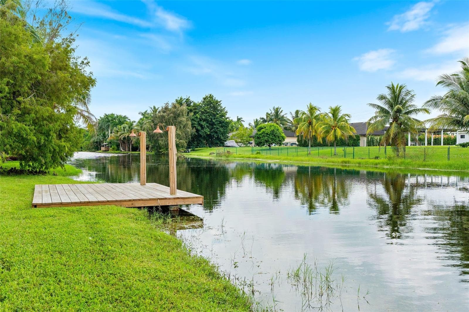 dock with solar lights - 3800 SW 137TH AVE, MIRAMAR
