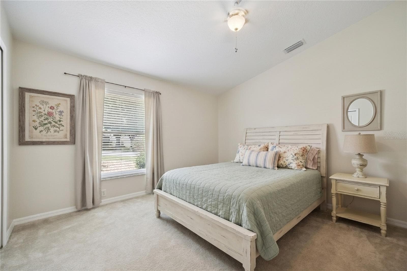 Virtually Staged Guest Bedroom - 21101 BRAVEHEART DR, LEESBURG