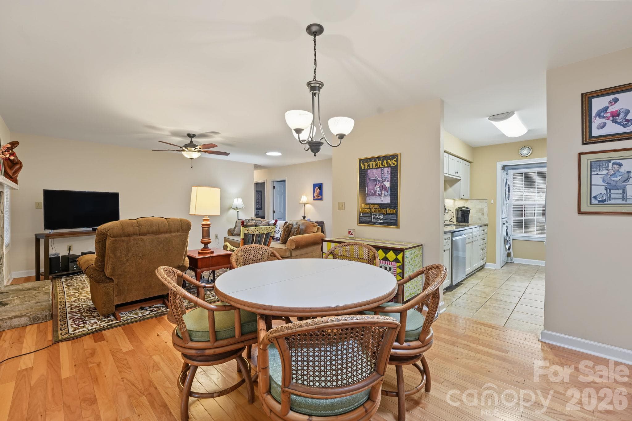 Stunning wood flooring throughout living spaces - 420 English Ivy Court, Fort Mill