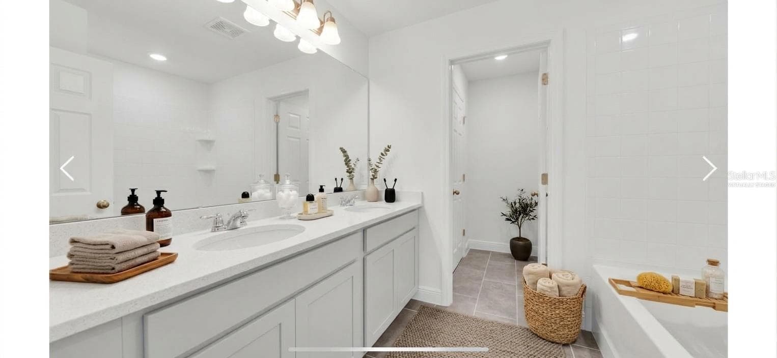 Virtually Staged Bathroom # 1 - 368 LEMONGRASS RD, MINNEOLA