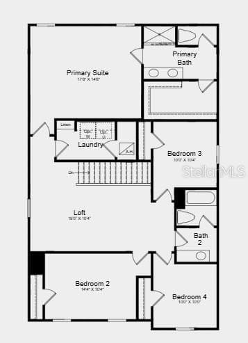 Floor 2 ~ Additional Highlights Include: extended LVP flooring on mail level. - 5327 LOGGIA LN, KISSIMMEE