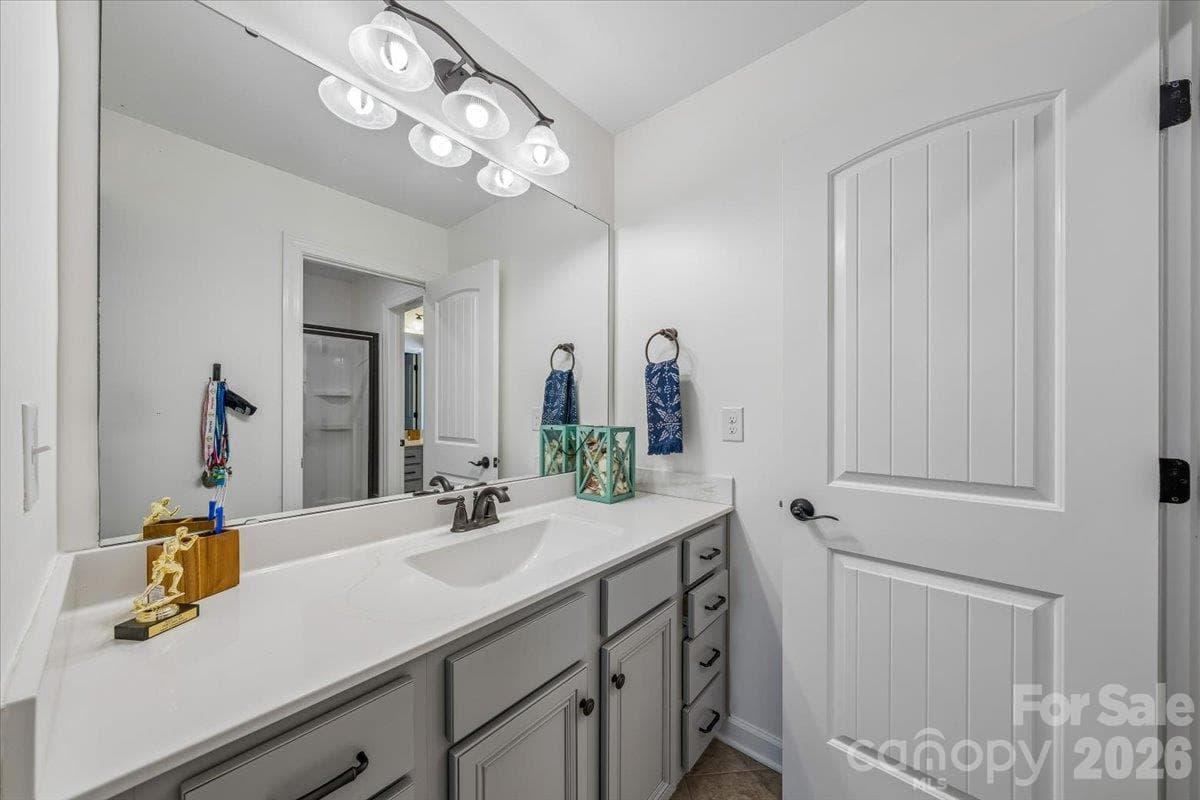 Bathroom connecting Bedrooms Three and Four - 1219 Arges River Drive, Fort Mill