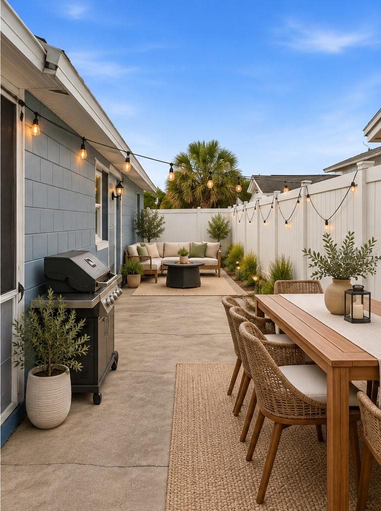 Back Patio- Virtually Staged - 8704 MARLIN CT, TAMPA