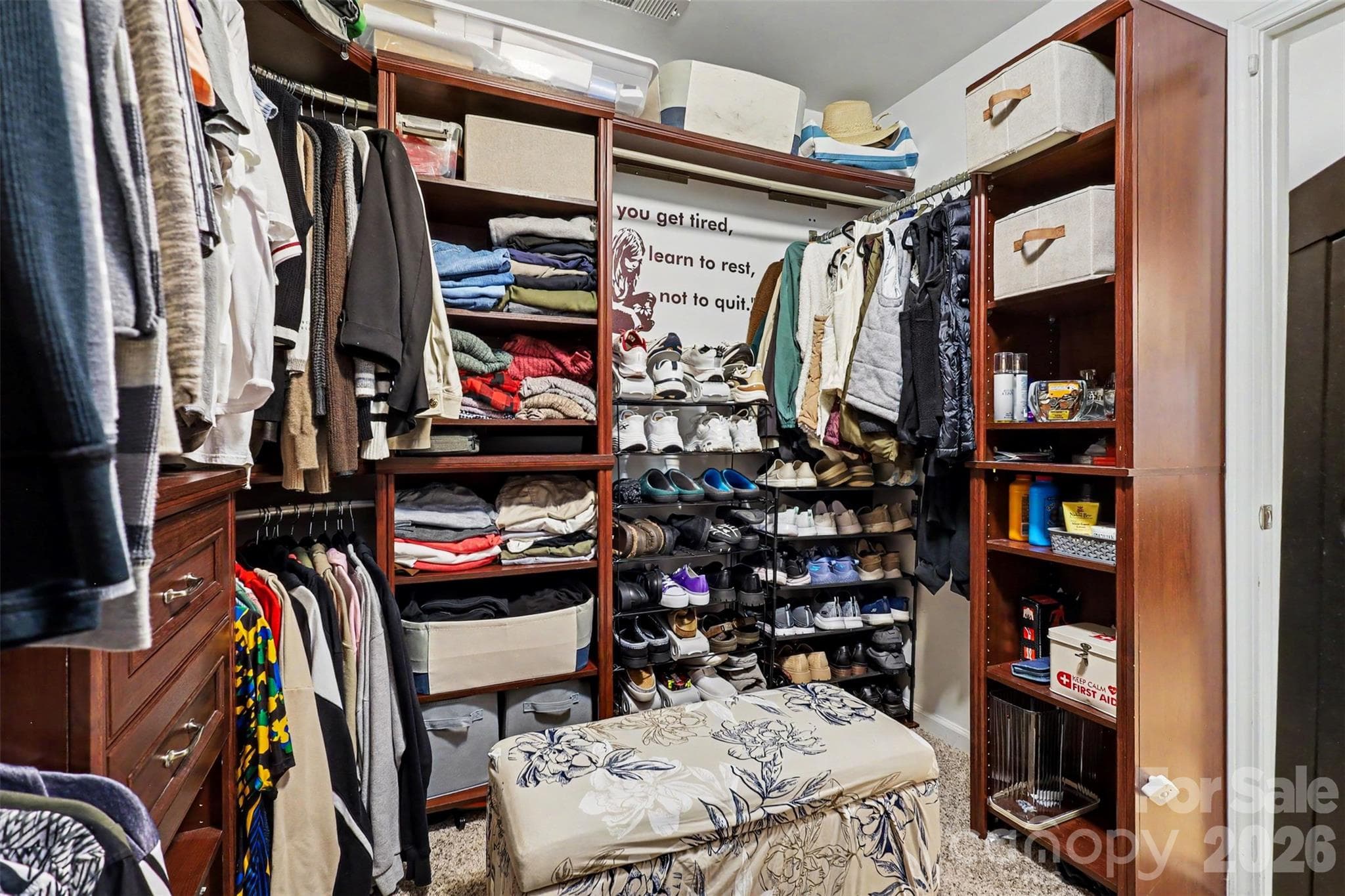 Primary Closet - 5221 Turkey Oak Drive, Mint Hill