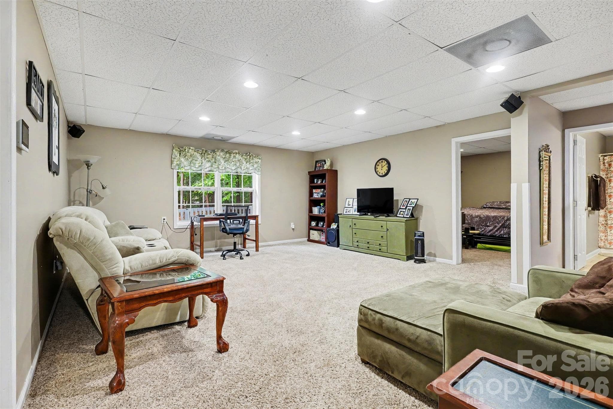 Basement Great Room - 5221 Turkey Oak Drive, Mint Hill