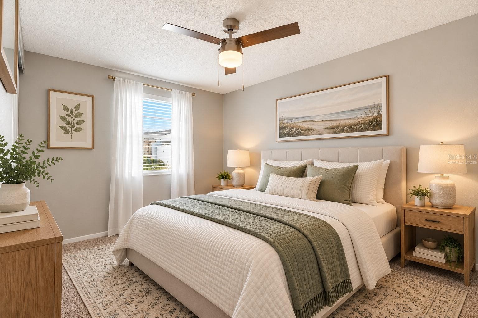 Bedroom #2- Virtually Staged - 8704 MARLIN CT, TAMPA