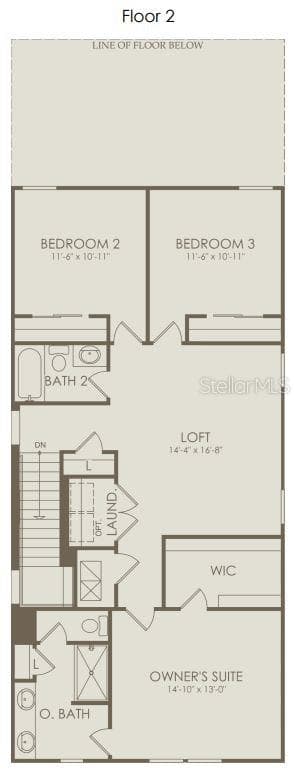Floor Plan - Floor Two - 5075 STARLING BIRD LANE, ST CLOUD