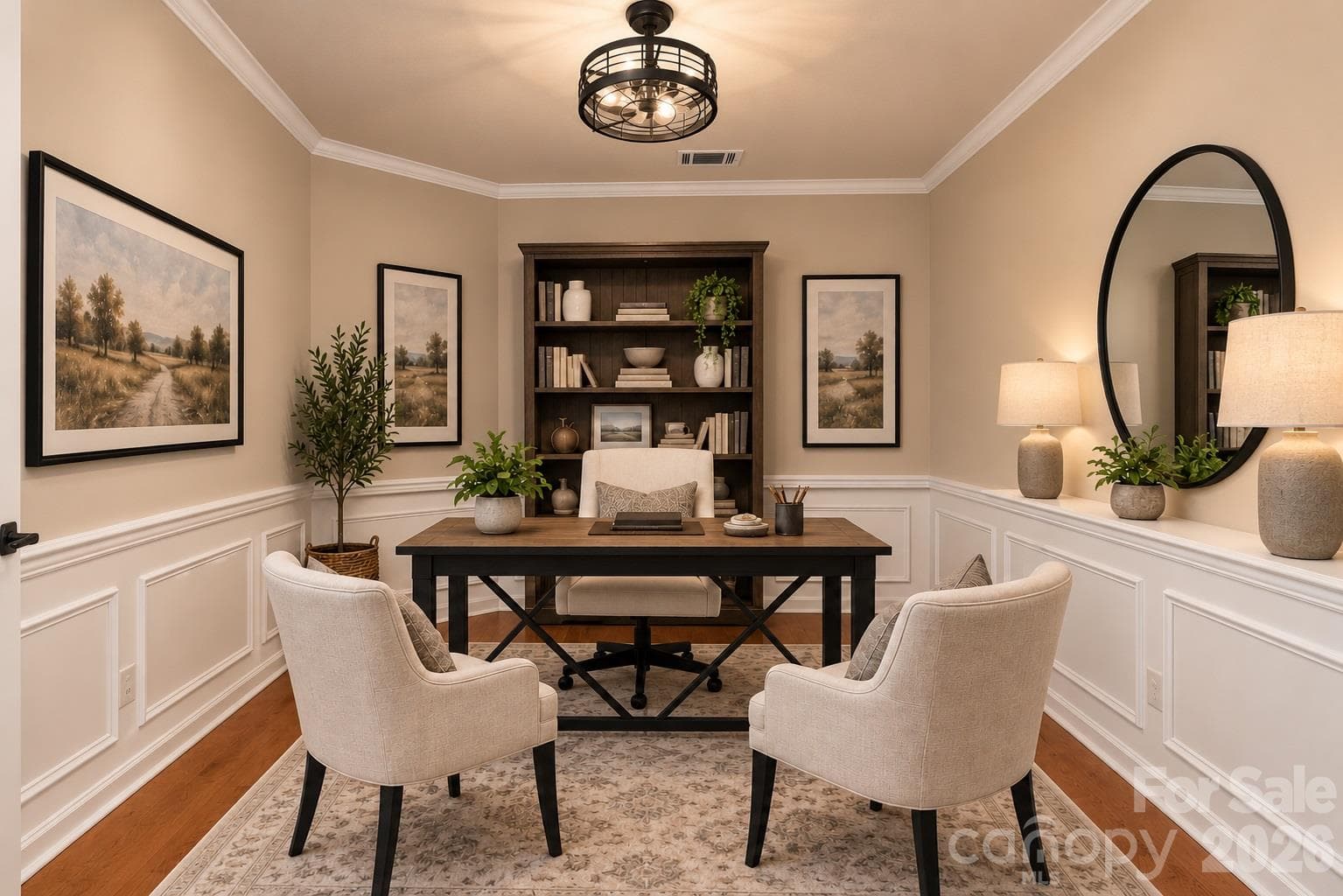 Virtually Staged Home Office - 2047 Sweetleaf Drive, Indian Land