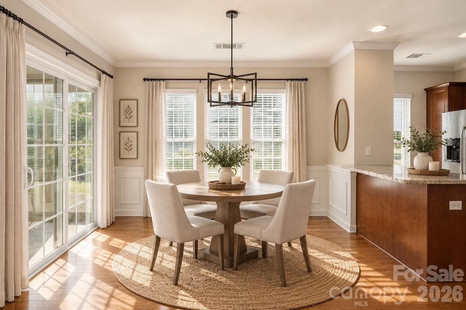Virtually Staged Dining Area - 2047 Sweetleaf Drive, Indian Land