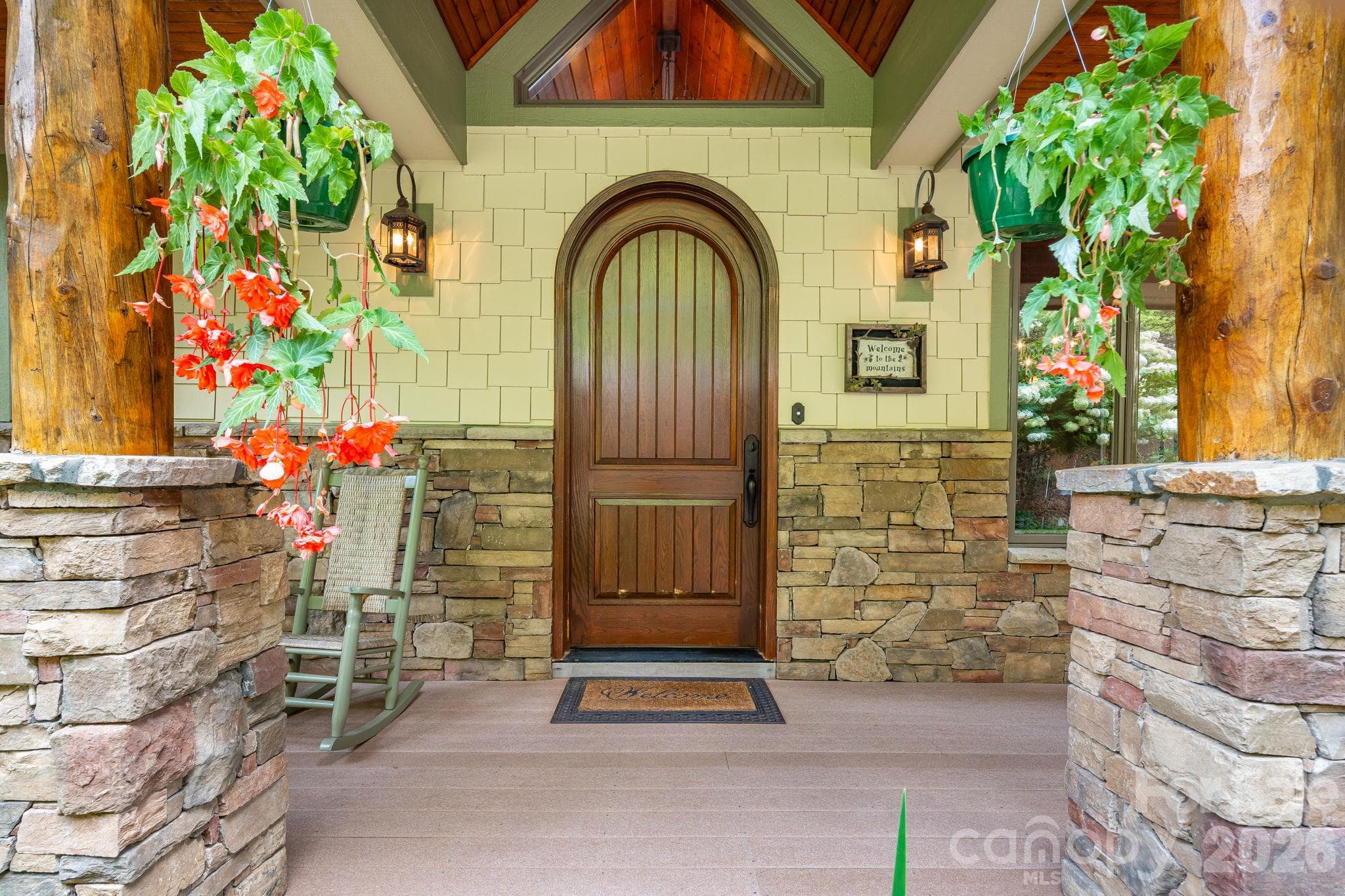 Covered Front Entrance - 179 Cherry Knob Drive, Mars Hill