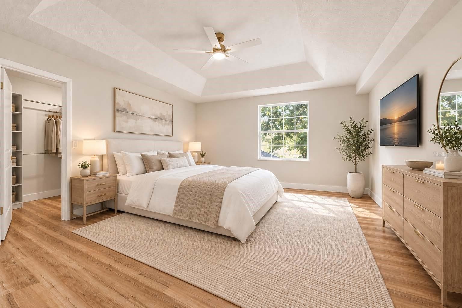 Staged Master Suite - 13044 BELLERIVE LN, ORLANDO