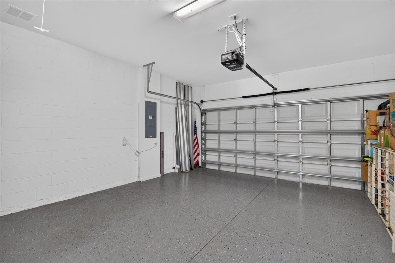 2-car garage - epoxy flooring - 12287 MYRTLE BAY CT, SARASOTA