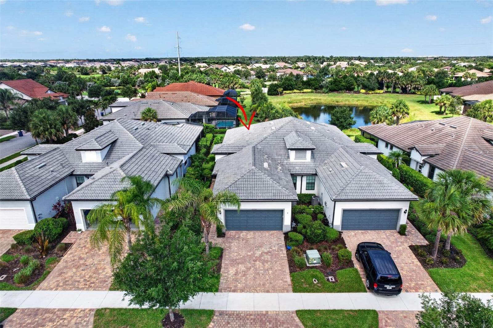 Front aerial view - 12287 MYRTLE BAY CT, SARASOTA