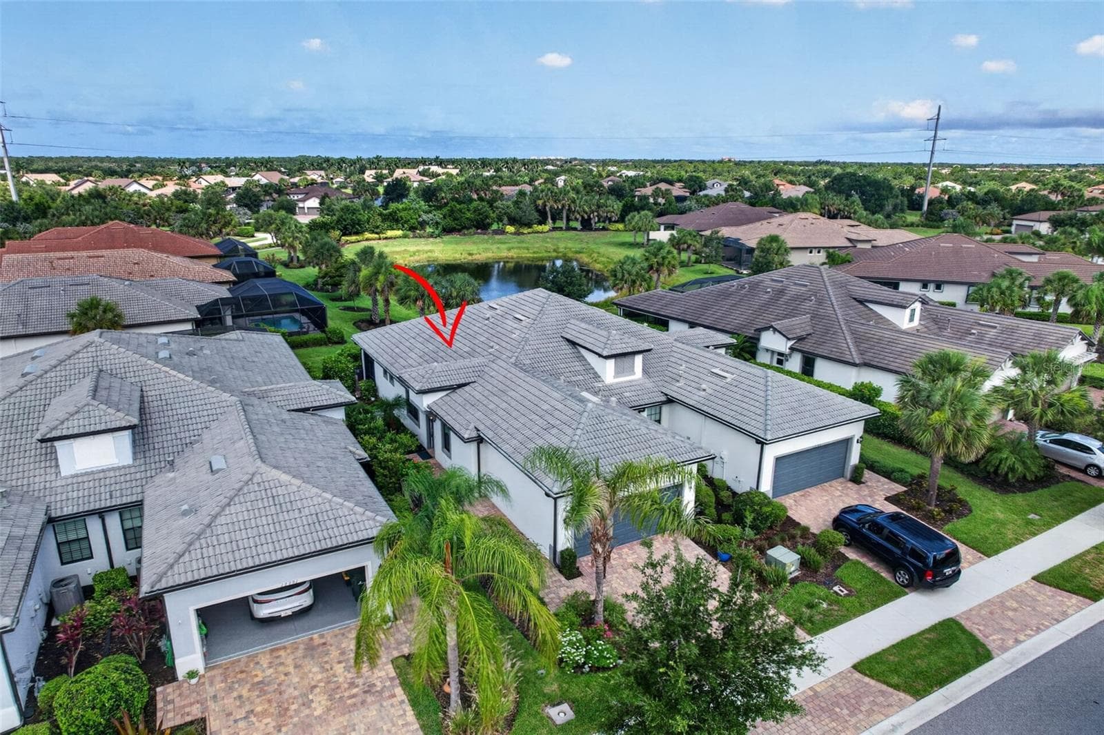 Front aerial view - 12287 MYRTLE BAY CT, SARASOTA