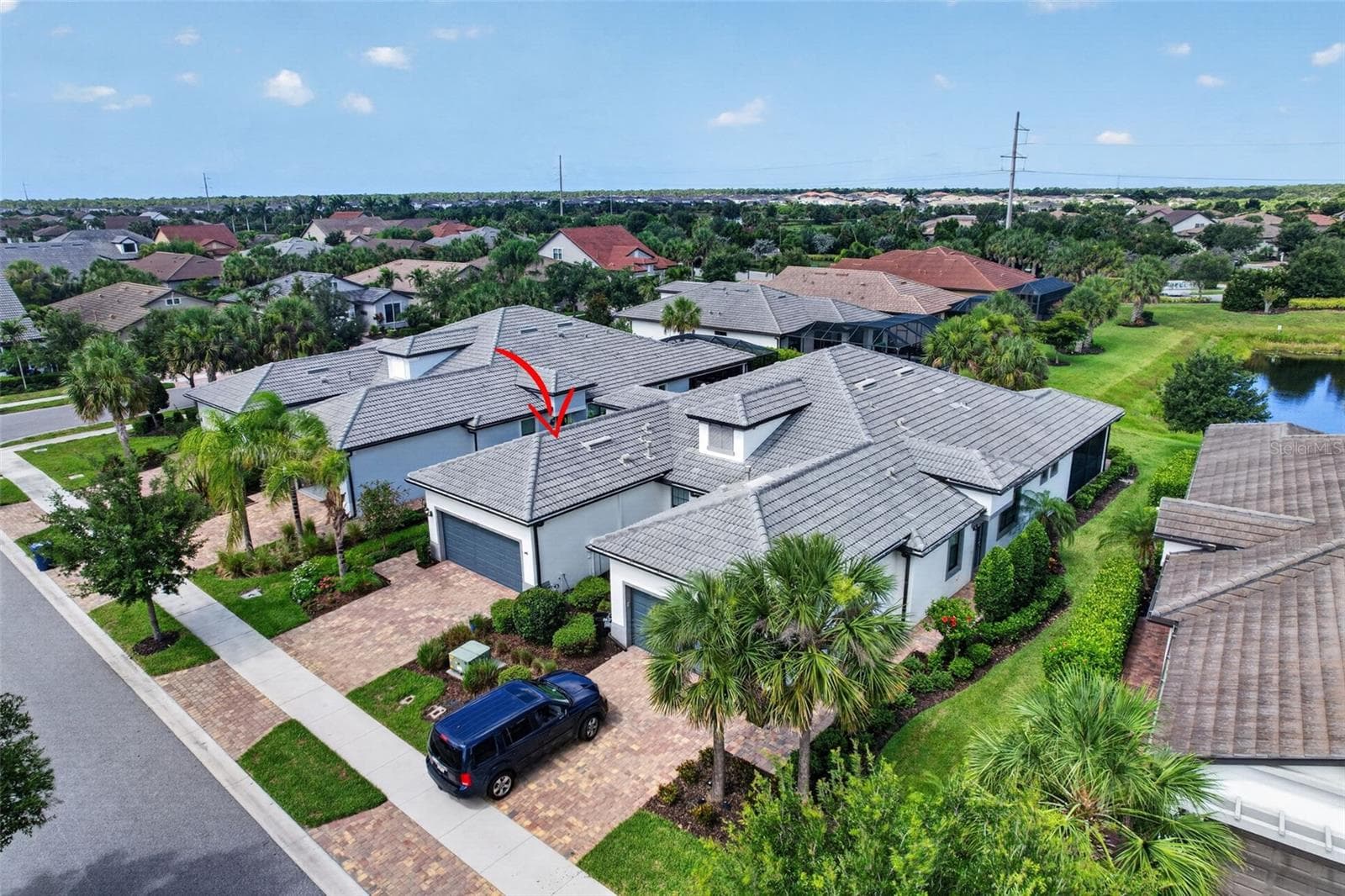 Front aerial view - 12287 MYRTLE BAY CT, SARASOTA