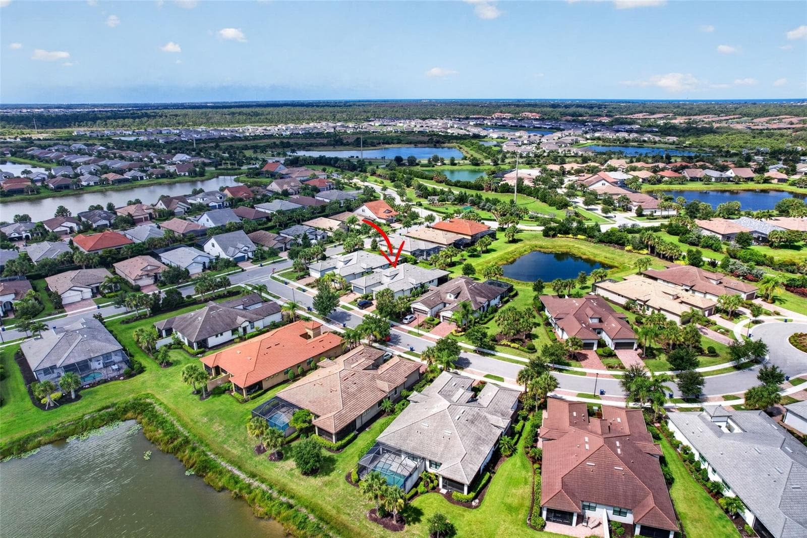 Overhead aerial view - 12287 MYRTLE BAY CT, SARASOTA