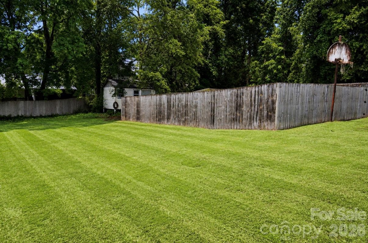 Shed/Back yard view - 2108 Brantley Road, Kannapolis