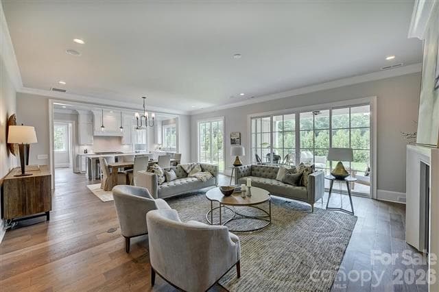 Great RoomCourtesy of Simonini Homes - 6510 Sharon Hills Road, Charlotte