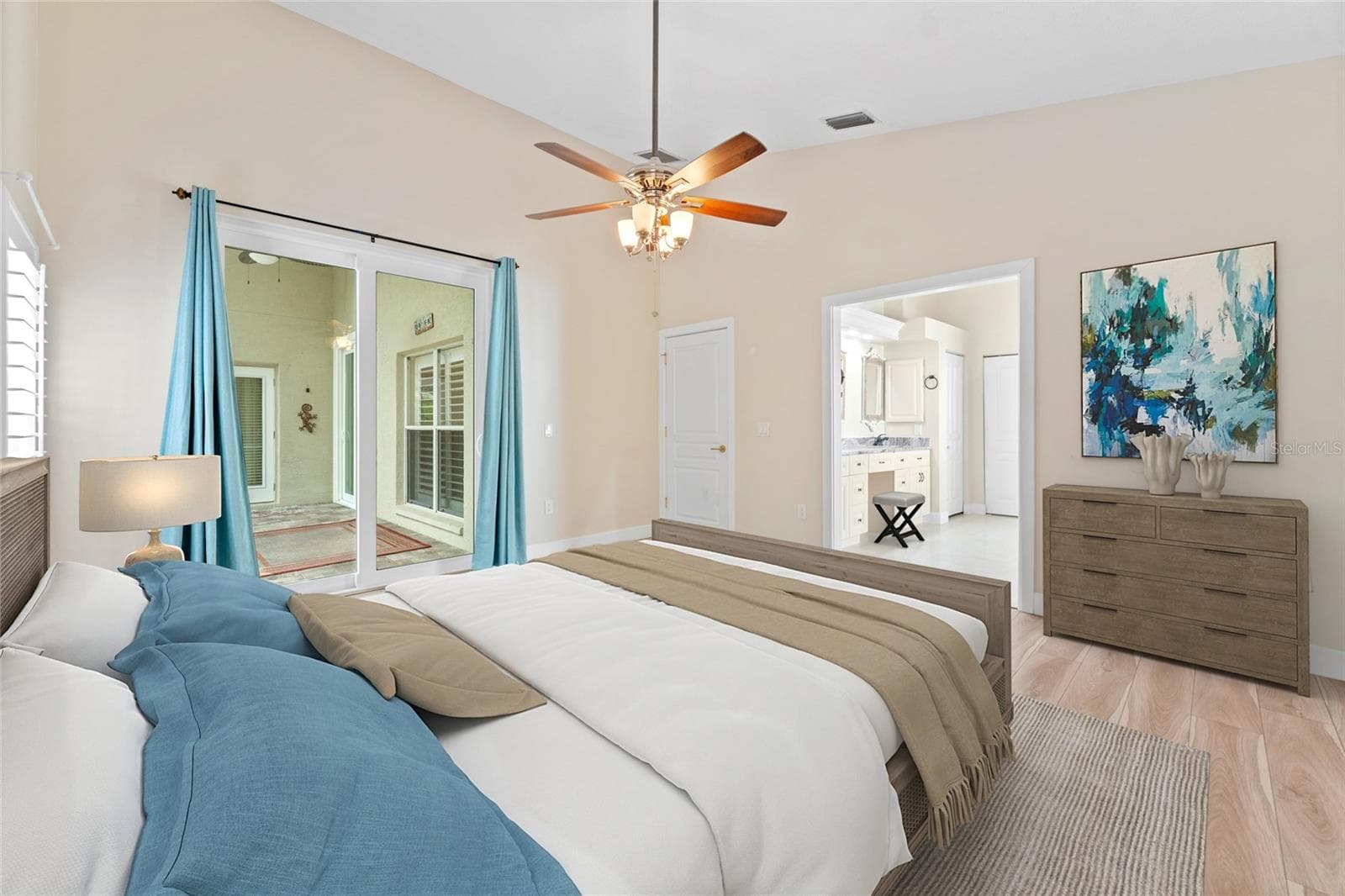staged Maste bedroom - 4287 TREMBLAY WAY, PALM HARBOR