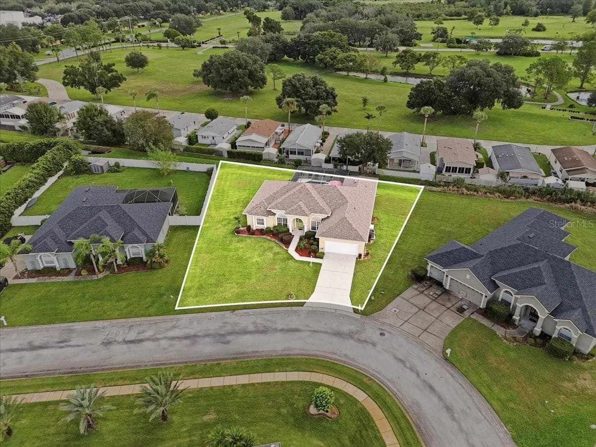Aerial Front Line - 7380 BENT GRASS DR, WINTER HAVEN
