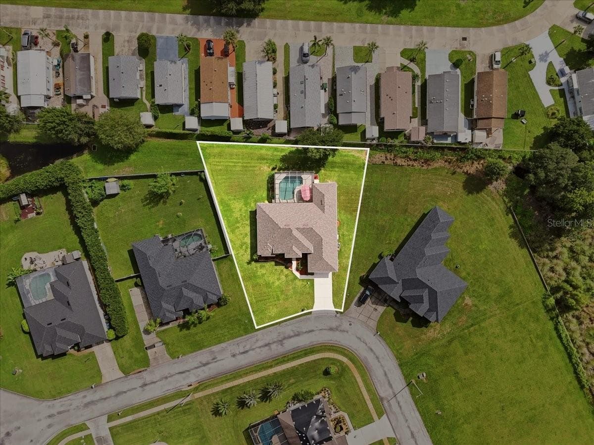 Aerial Top Line - 7380 BENT GRASS DR, WINTER HAVEN
