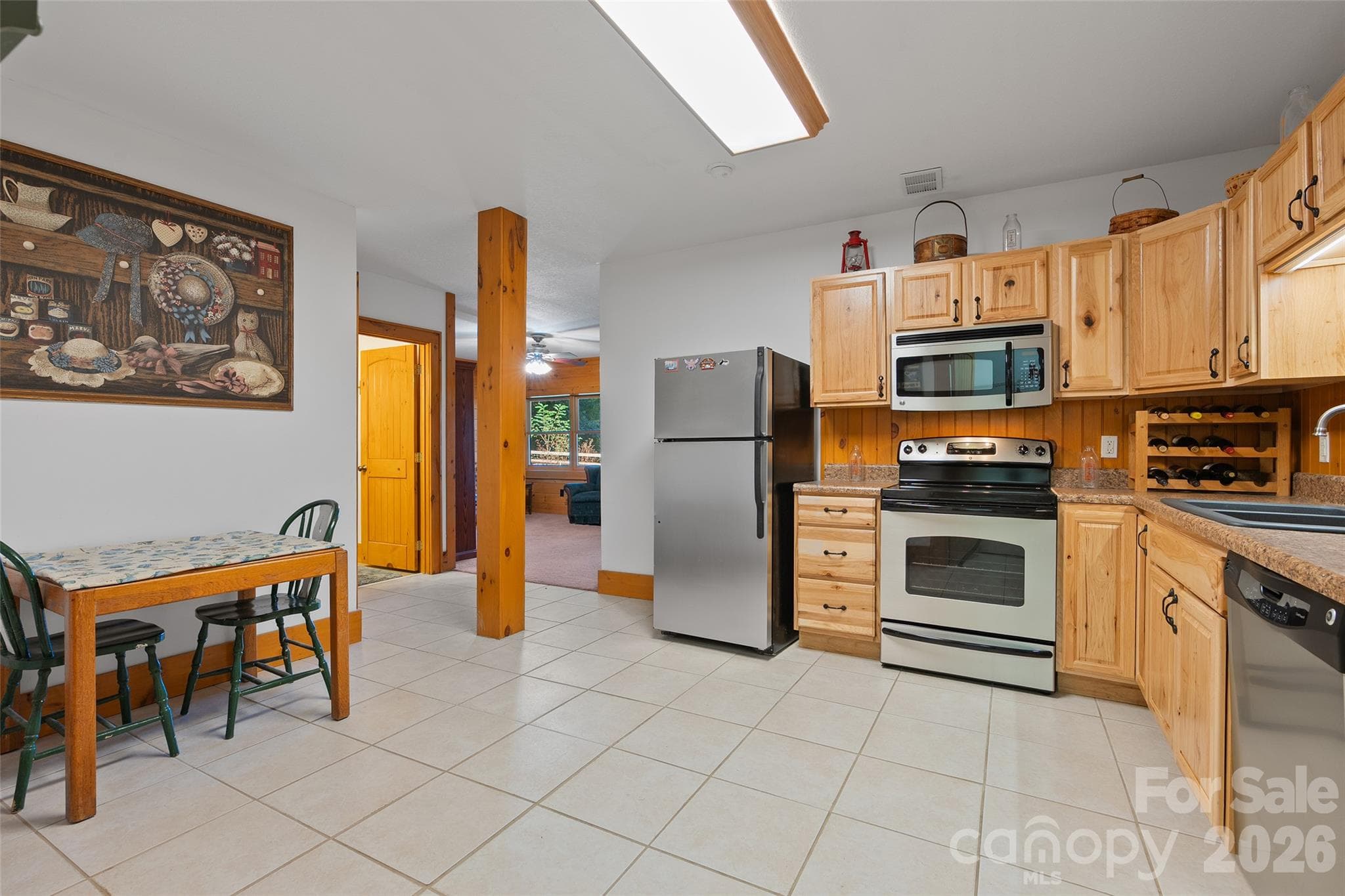 Second kitchen on the lower level, ideal for extended family or guests. - 124 Borges Lane, Waynesville