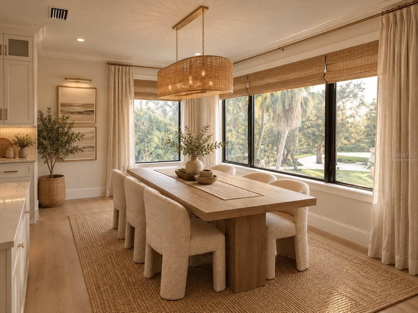 Virtually Staged Dining Room - 4903 COMMONWEALTH DR, SARASOTA