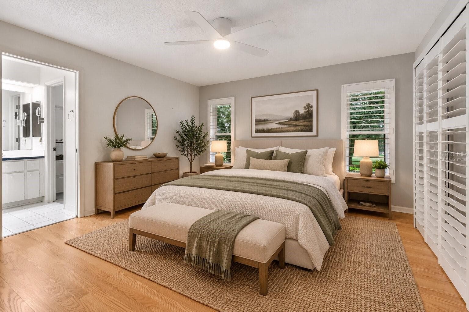 Virtually Staged Second Bedroom - 5124 LINKS LN, LEESBURG