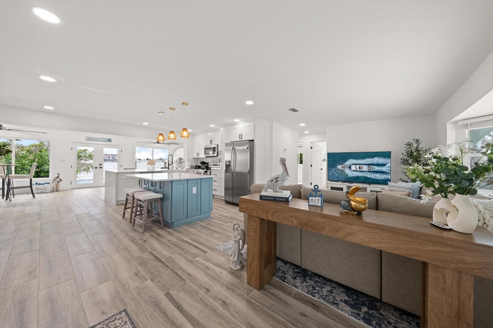Open Floor Plan with Living Room and Family Room - 650 64TH AVE, ST PETE BEACH