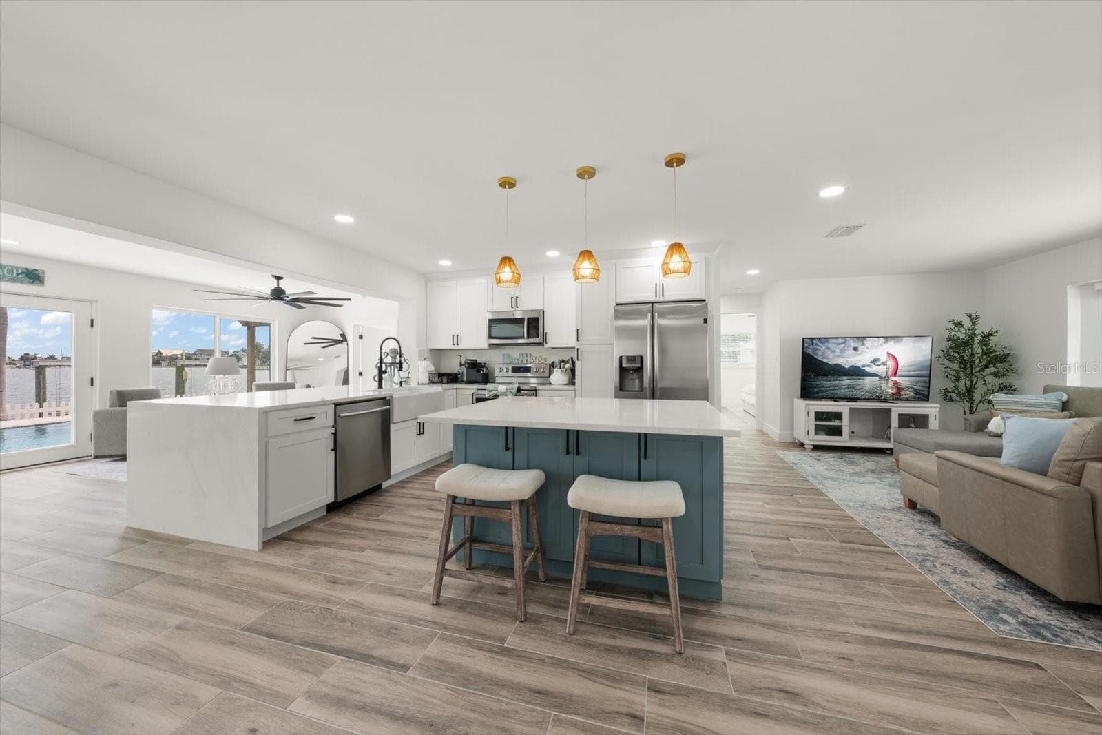 Kitchen View from the Dining Room - 650 64TH AVE, ST PETE BEACH