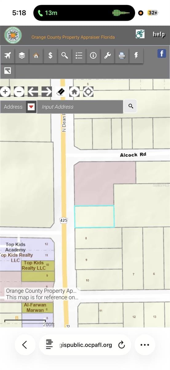 Map location - 1925 N DEAN RD, ORLANDO