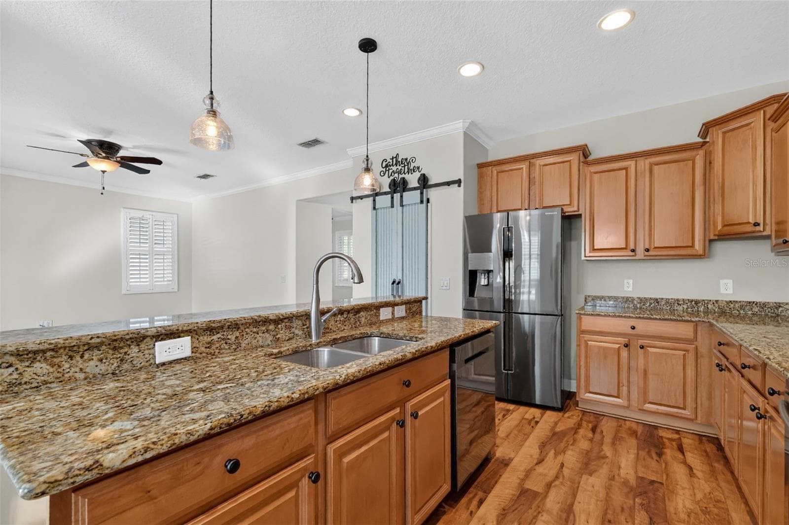 Double sink, elevated faucet, and dishwasher ready to go ~ - 4913 ROYCE DR, MOUNT DORA
