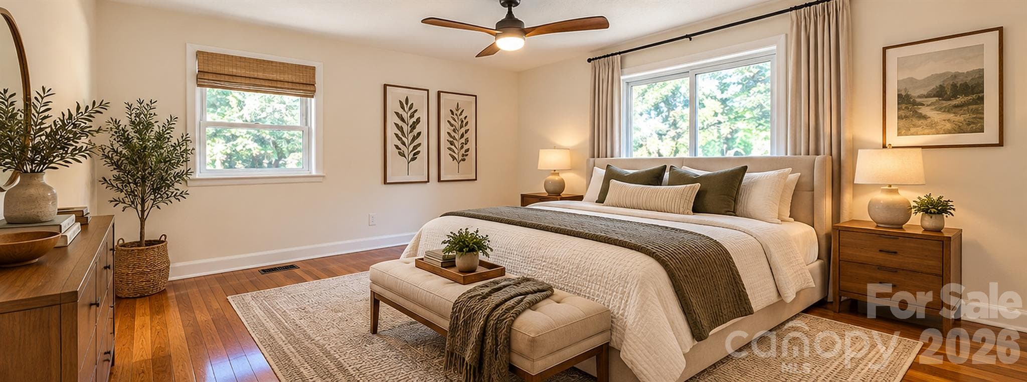 Bedroom 2 (Virtually Staged) - 1627 W Lakewood Drive, Rock Hill