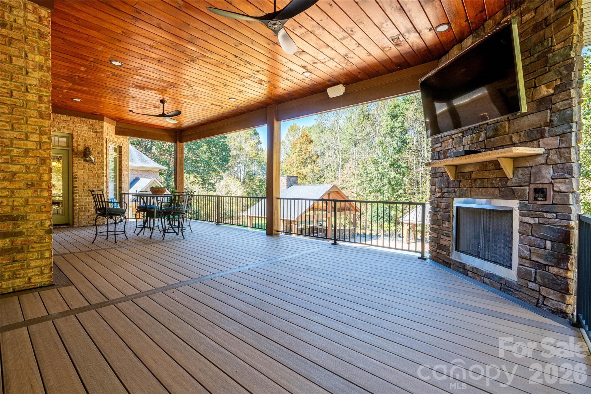 New Fireplace and Entertaining Area - 1427 Merrimont Avenue, Kings Mountain