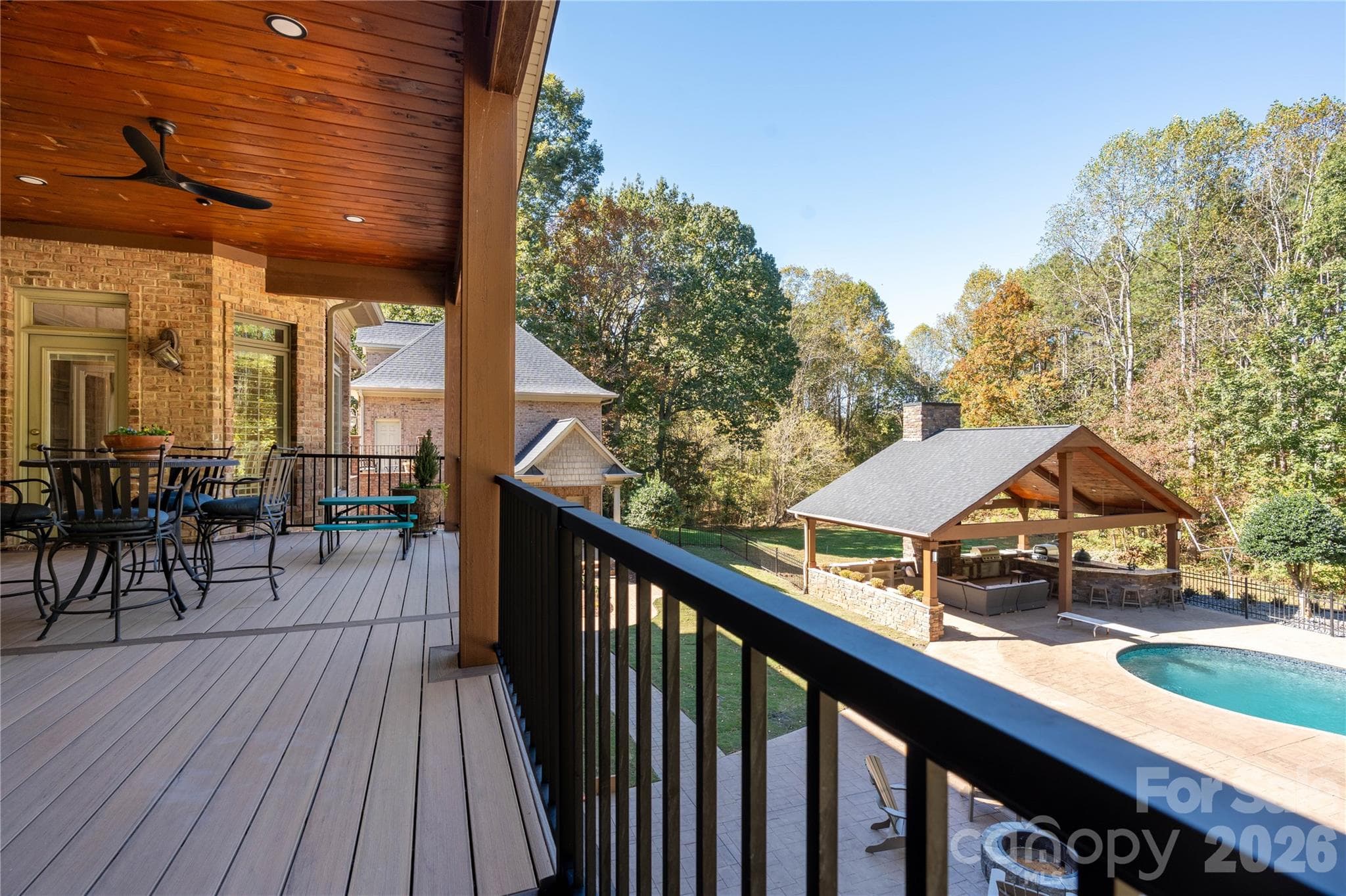 New Deck Overlooking Pool - 1427 Merrimont Avenue, Kings Mountain