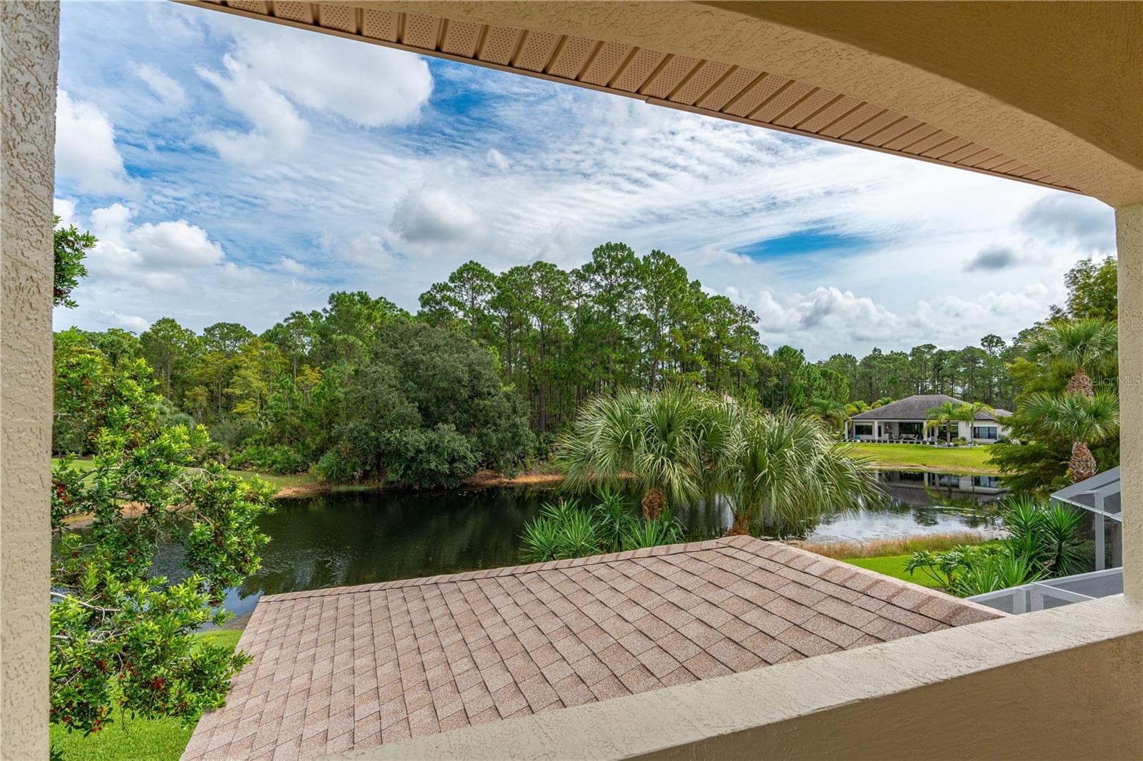 Bedroom 4 Balcony Additional Lake & Golf Course View - 1025 W HAMPSTEAD LANE LN, ORMOND BEACH