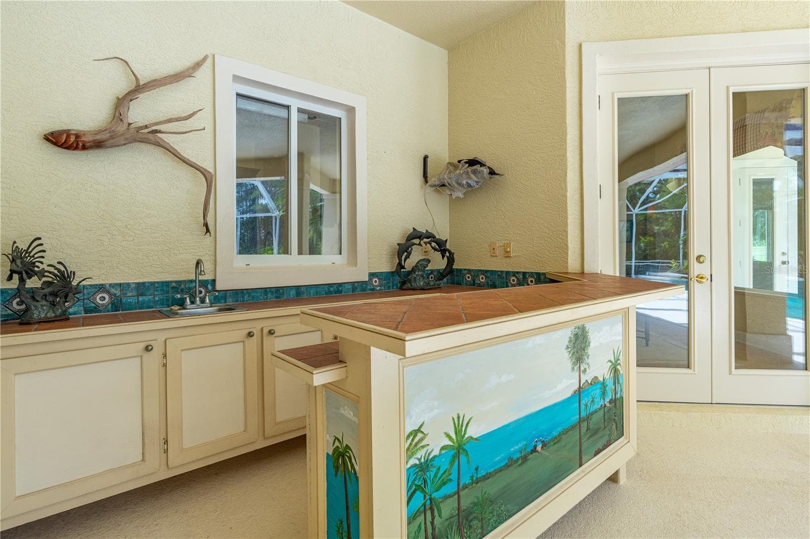 Outdoor Kitchen - 1025 W HAMPSTEAD LANE LN, ORMOND BEACH