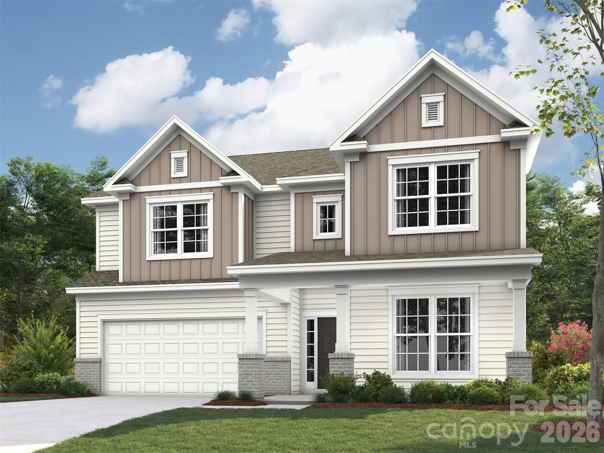 Elevation rendering only - 2149 Camber Drive, Gastonia