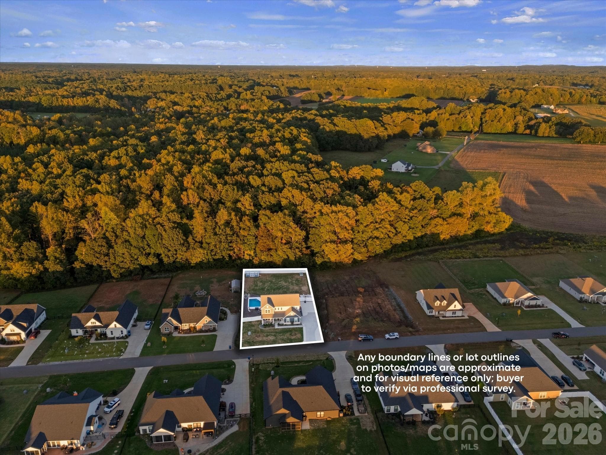 Property backs up to endless trees! (lot lines approximate) - 1305 Coppergate Drive, Salisbury