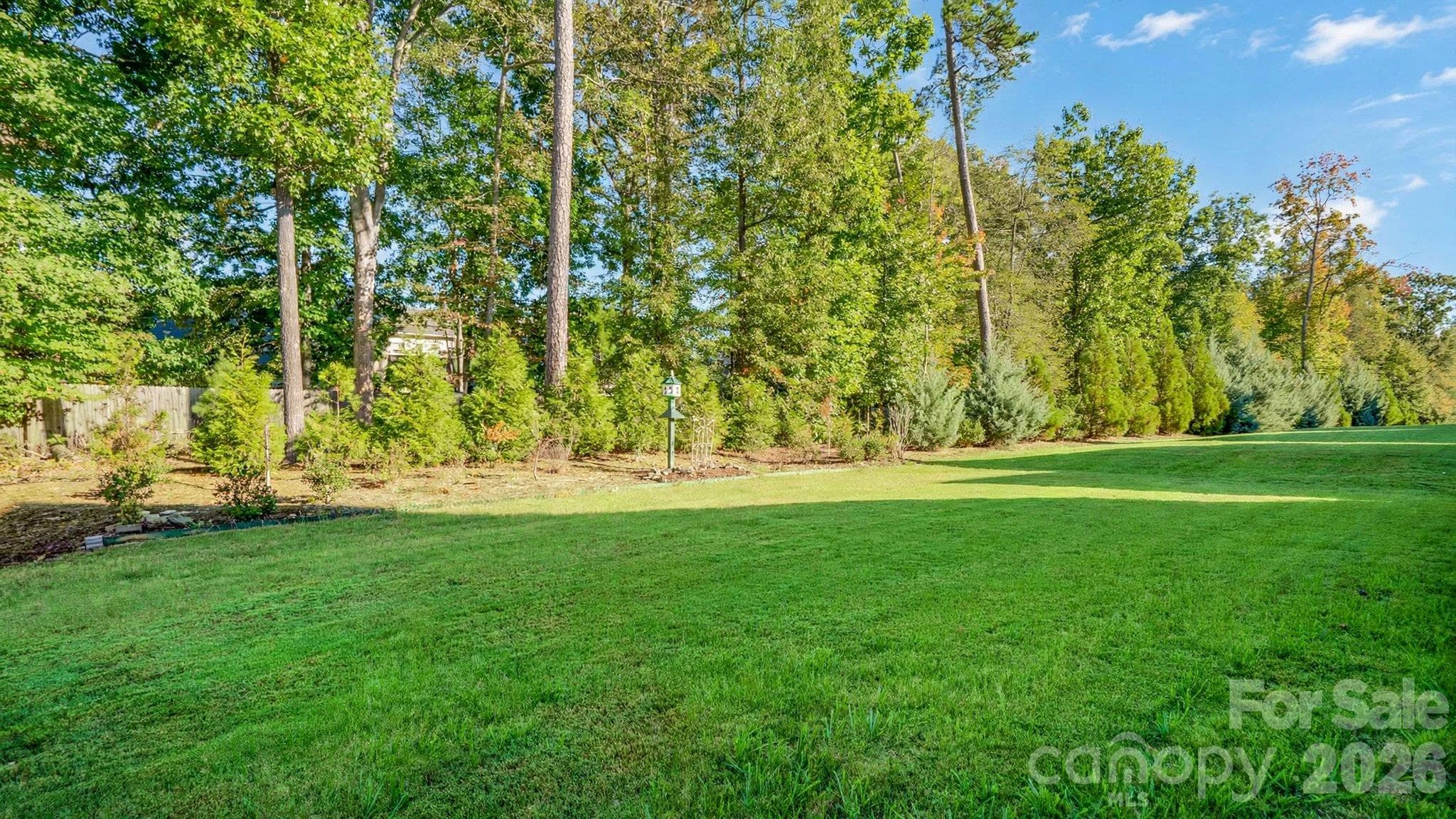 Private backyard with wooded views - 2050 Laney Pond Road, Matthews
