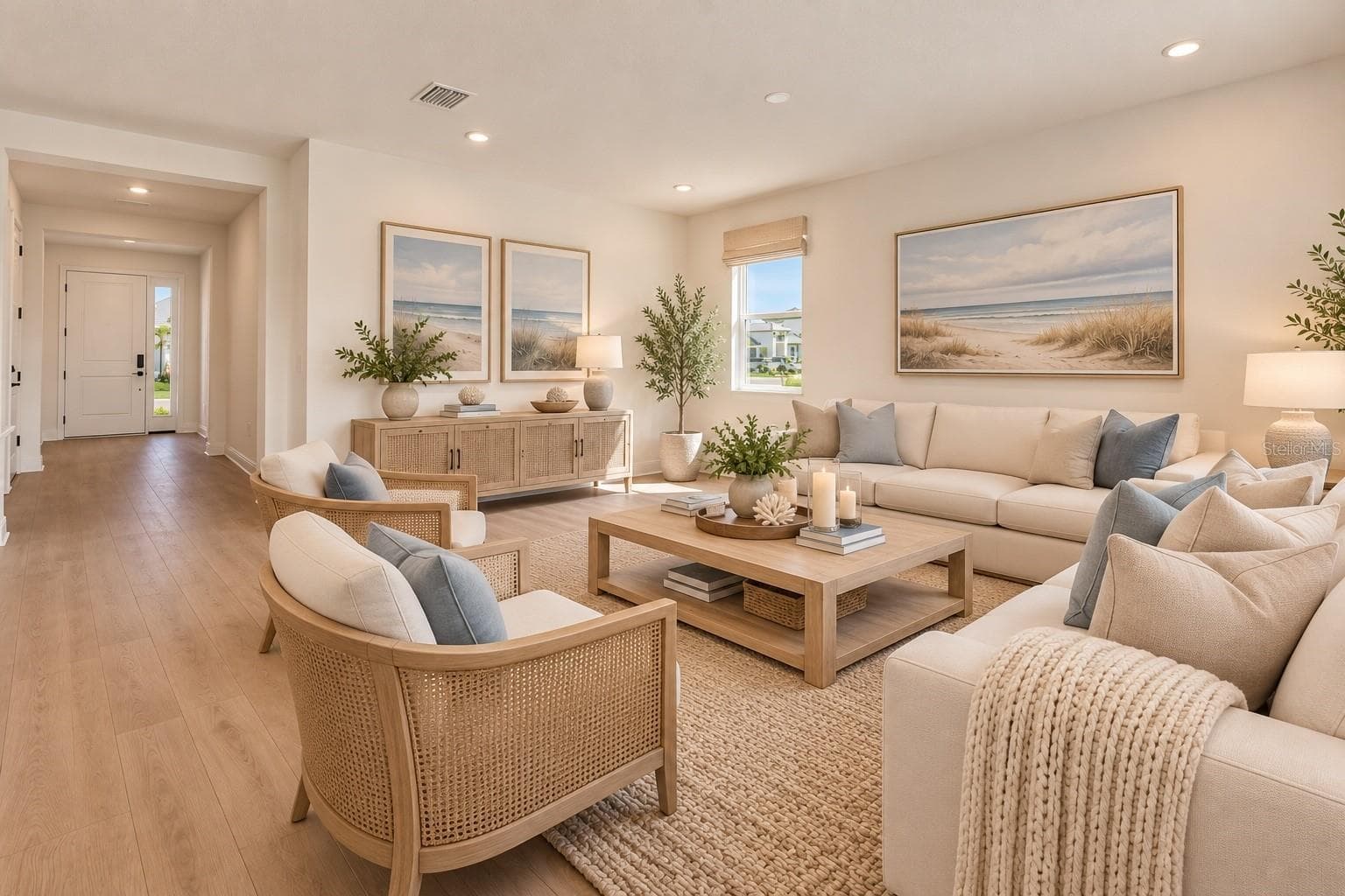 Great Room Digitally Staged - 161 VISTERA BLVD, NOKOMIS
