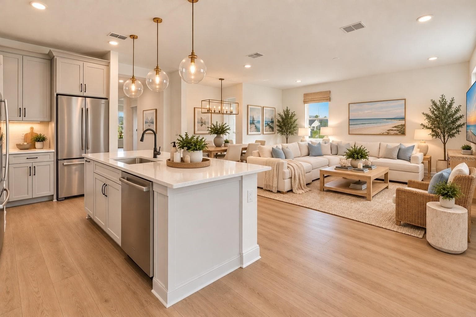 Kitchen Digitally Staged - 161 VISTERA BLVD, NOKOMIS