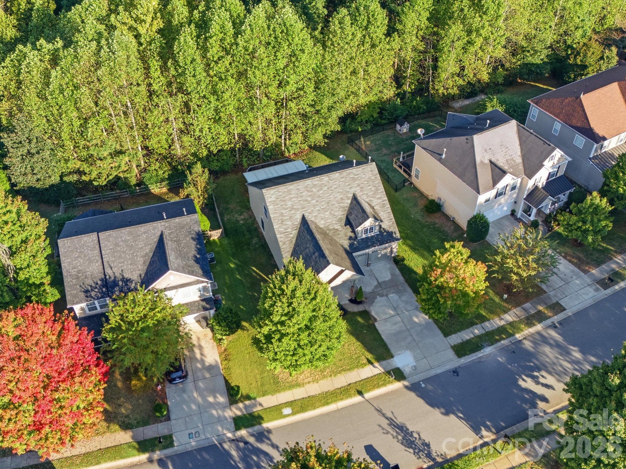 Ariel view home is in the center - 15110 Reminisce Lane, Charlotte