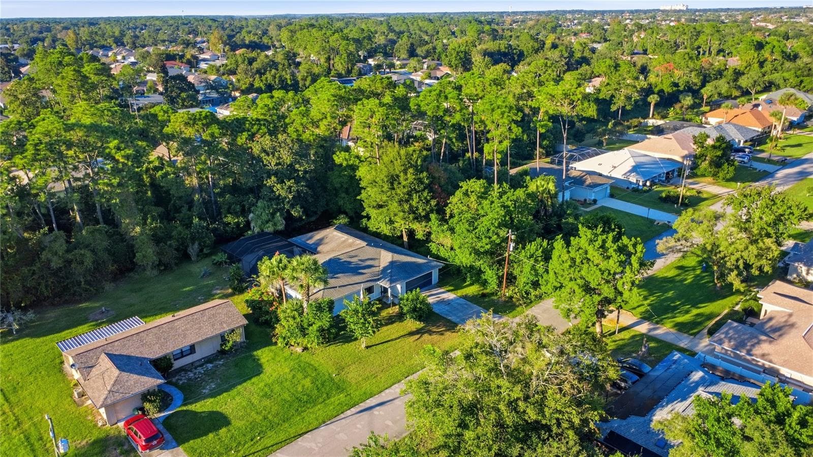 Aerial View of Home & Lot - 92 FOSTER LN, PALM COAST
