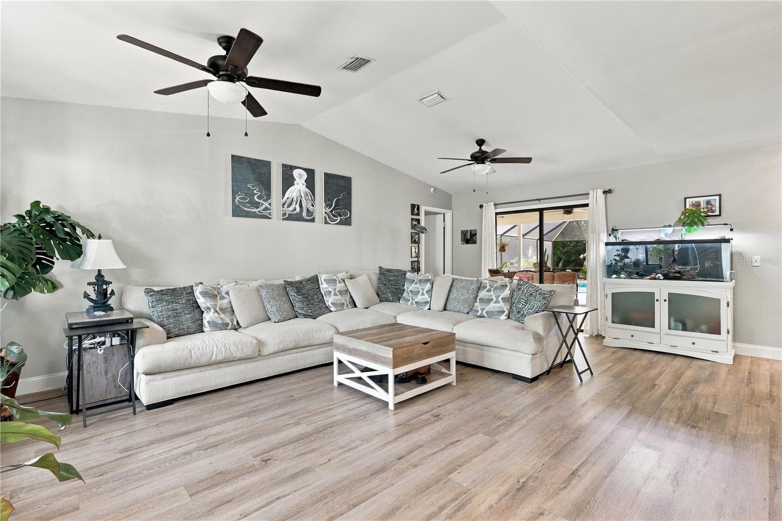 View From Front Door into Living Room - 92 FOSTER LN, PALM COAST