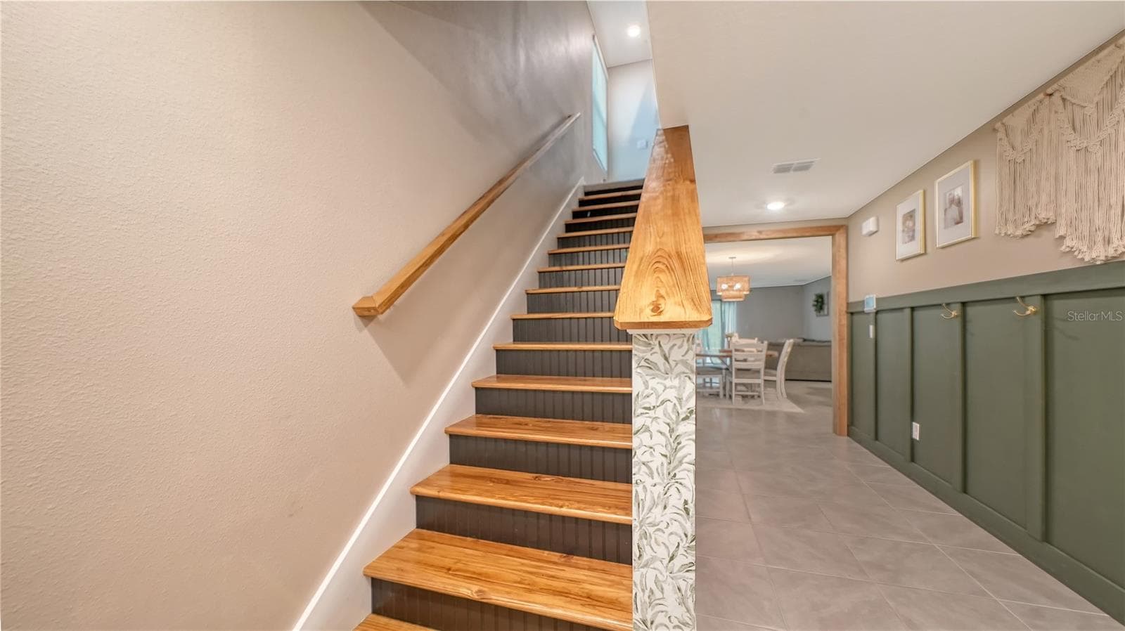 Upgraded Stairs heading up to the Loft - 10016 BIG MARSH TER, PARRISH