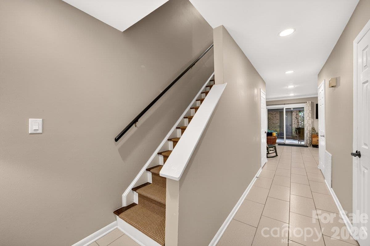 Lower level landing - 5807 Sharon Road, Charlotte