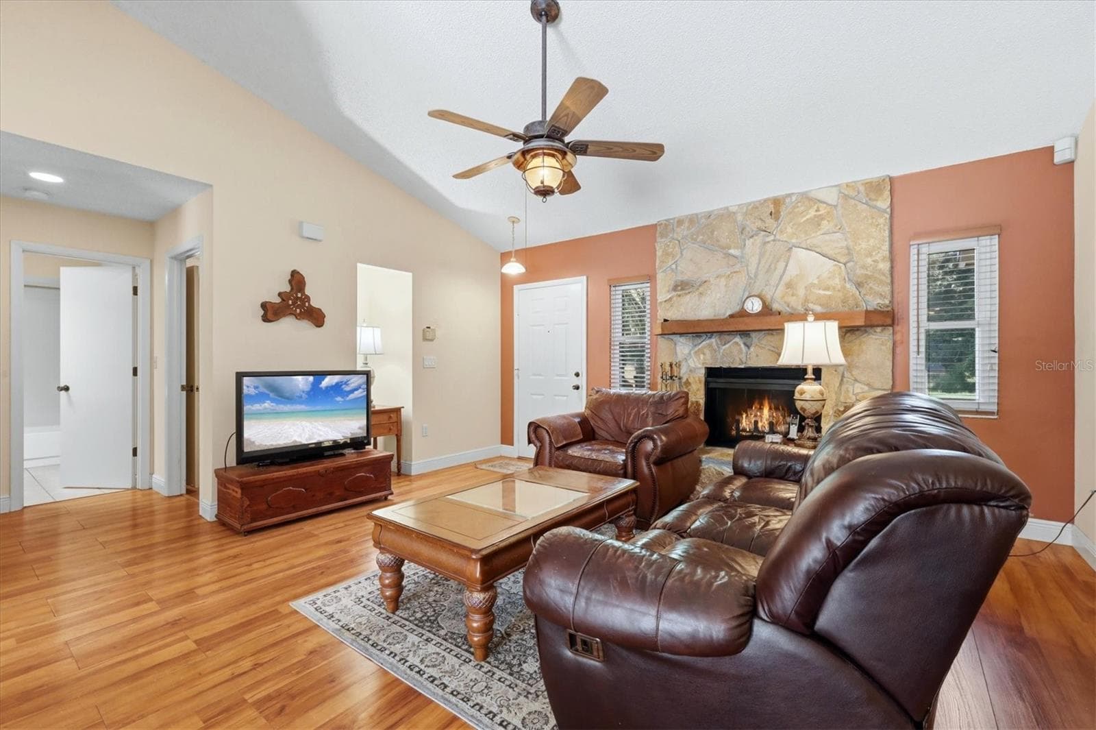 Woodburning Fireplace - 4006 75TH TER E, SARASOTA